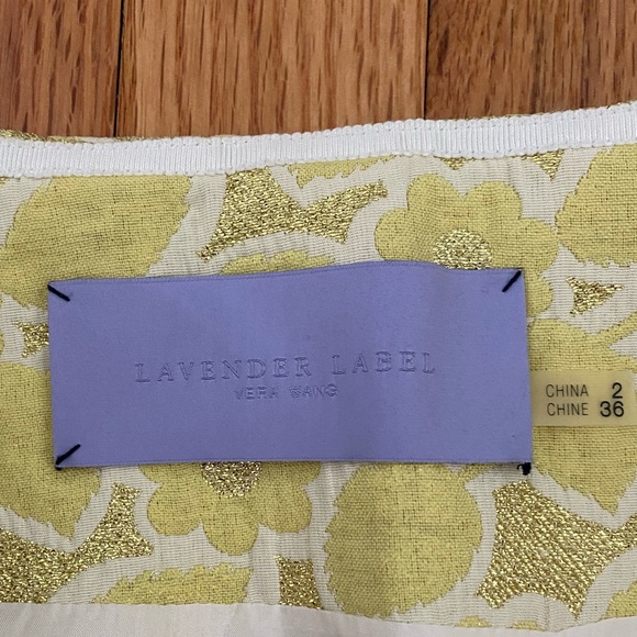 Vera Wang Lavender Label Brocade Mini Skirt Size 2 - Picture 5 of 7